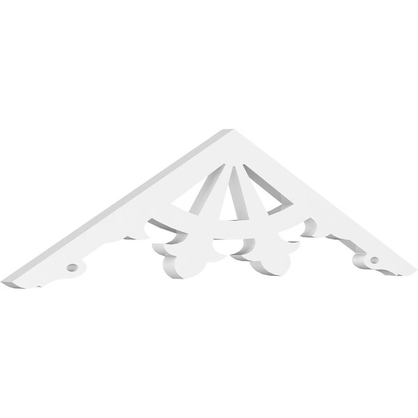 Ekena Millwork Pitch Riley Architectural Grade PVC Gable Pediment, 36"W x 9"H x 1"P (6/12) GPP036X009X100RIL - main